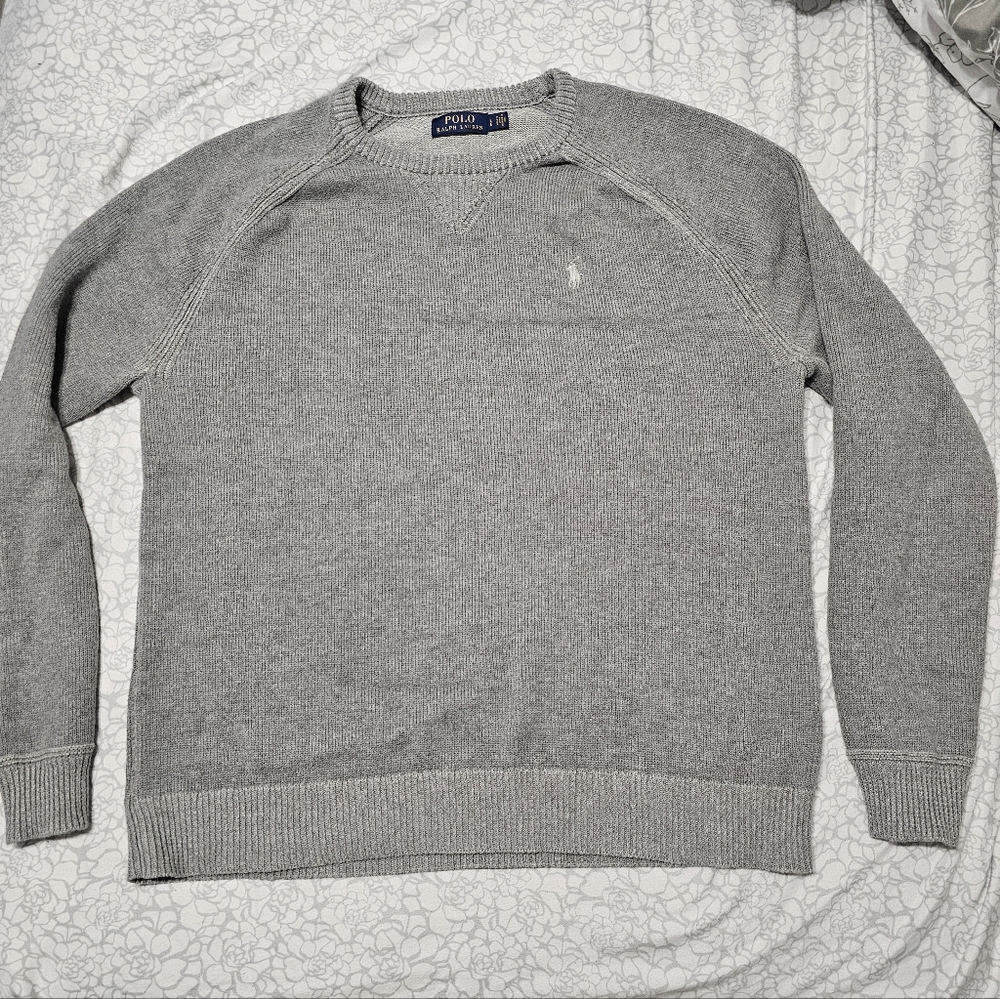 Polo Ralph Lauren Gray Sweater, Large